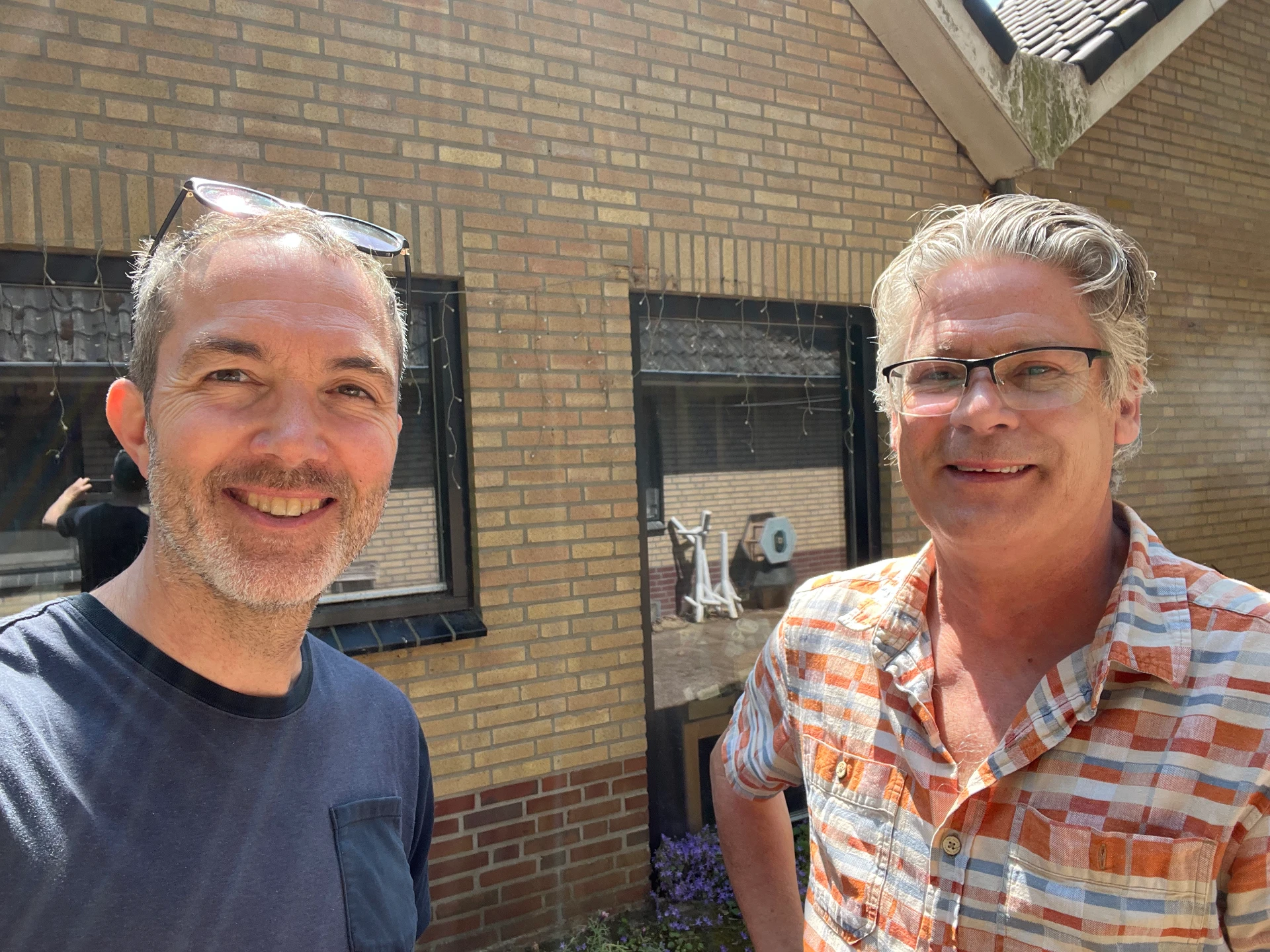 Magnus Quensel tillsammans med sin lärare Hans Laurentius